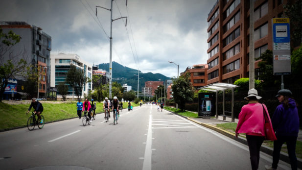 Cliclovía Bogotá Time lapse